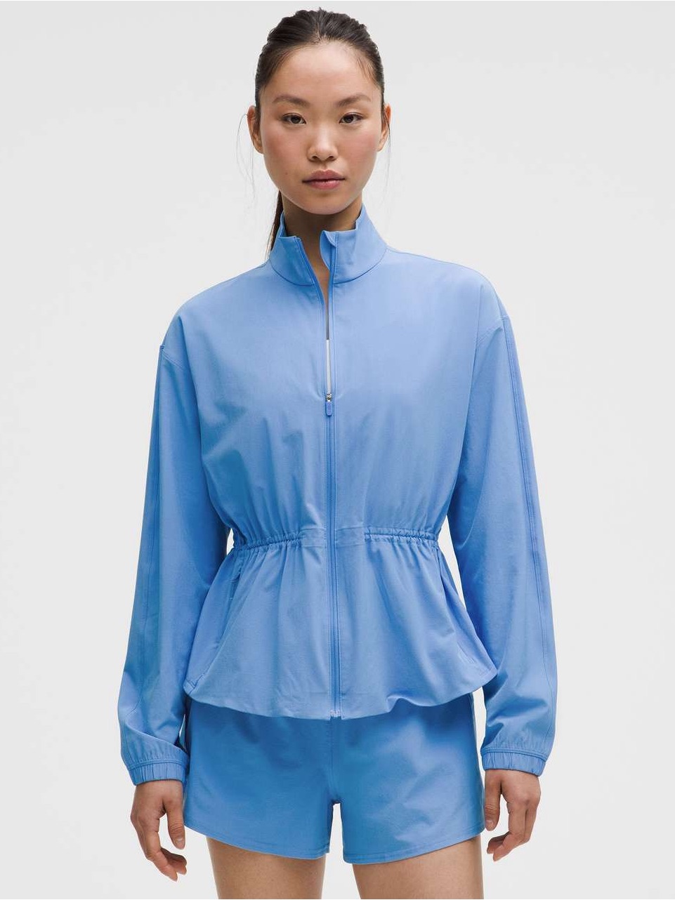Lululemon Uv-Protective Cinch-Waist Running Jacket Pool Party